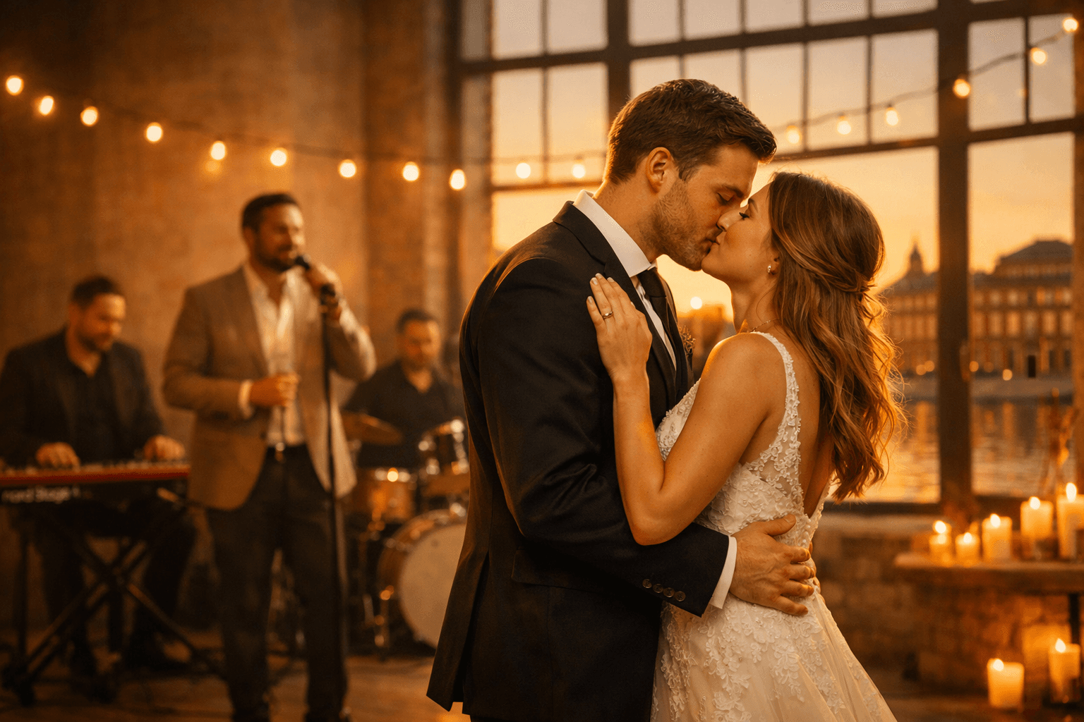 Liveband spielt auf Hochzeit in Mannheim